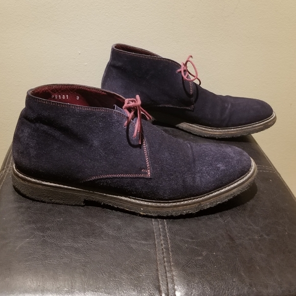 TO BOOT NEW YORK Blue Suede Chukka Boot (Size 9) - Picture 8 of 15